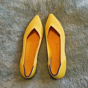 Rothy's Classic Pointed Toe in Yellow, Size 7